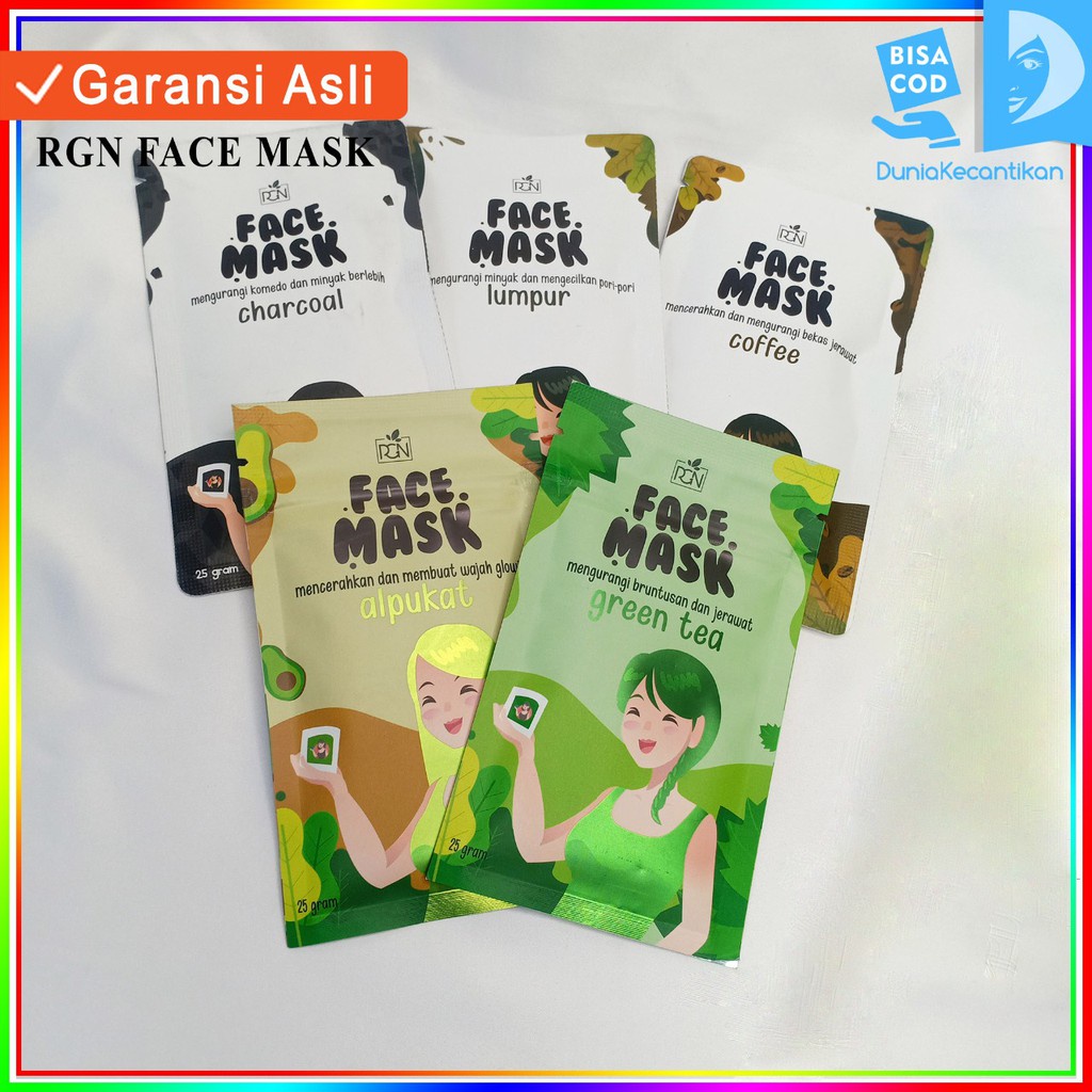 Masker Wajah Organik RGN Beauty Care / Regina Beauty Care Face Mask / Masker Organik RGN