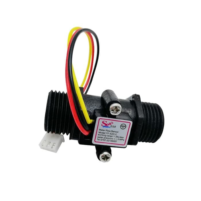 Water Flow Sensor Meter 1/2&quot; Flowmeter DC 5-15v 30L/min 1.75Mpa *FM01