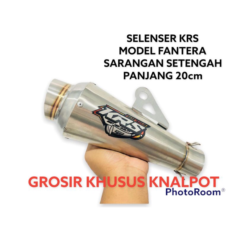 selencer knalpot racing KRS model fantra panjang 20cm silencer murah