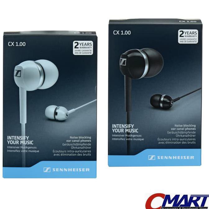 SENNHEISER CX1.00 : STEREO EARPHONE CX 1.00 - HITAM
