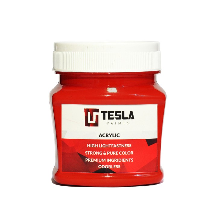 

(DISKON TERMURAH) Tesla Paints - Acrylic Paints / Cat Akrilik RED 125ml