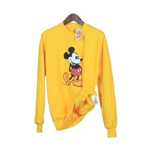 Jaket Crewneck UNIQ X DISNEY MICKEY MOOUSE – Yellow Edition Trendy Casual Unisex Good Brand Quality