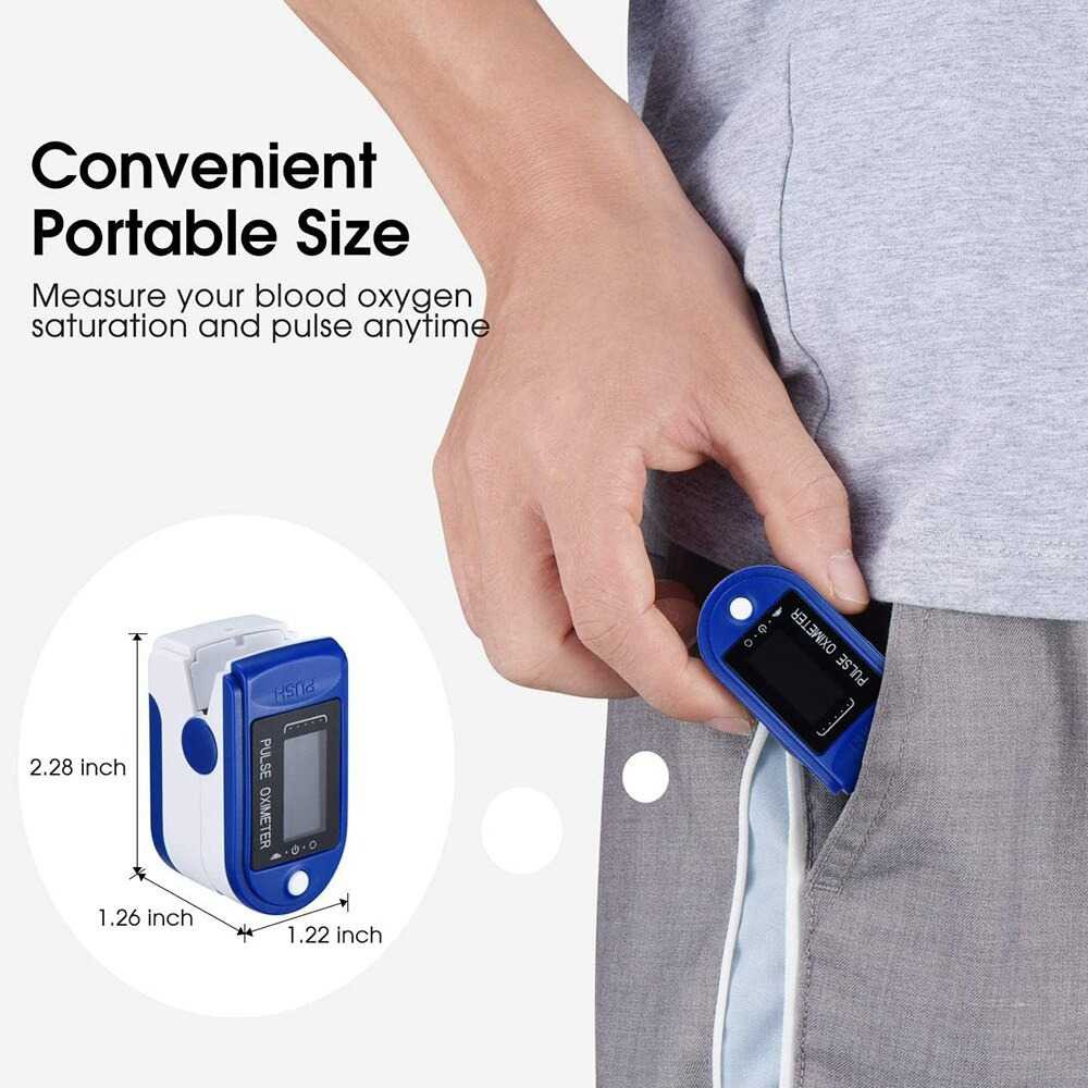 Alat Pengukur Oksigen Tensi Portable Sangat Akurat Oximeter Original