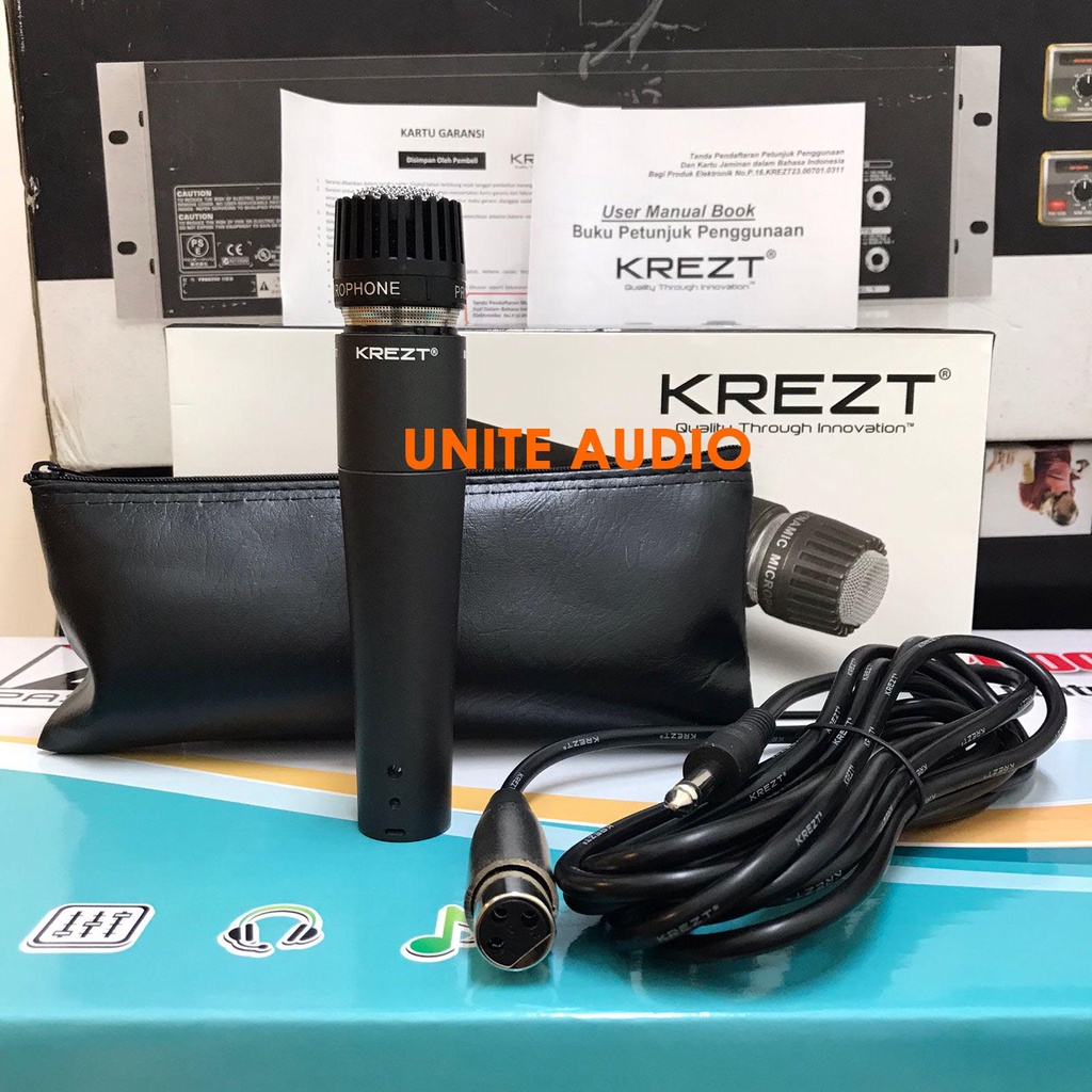 INSTRUMENT MICROPHONE KREZT MS-57 Krezt MS57 Mic Drum Instrument