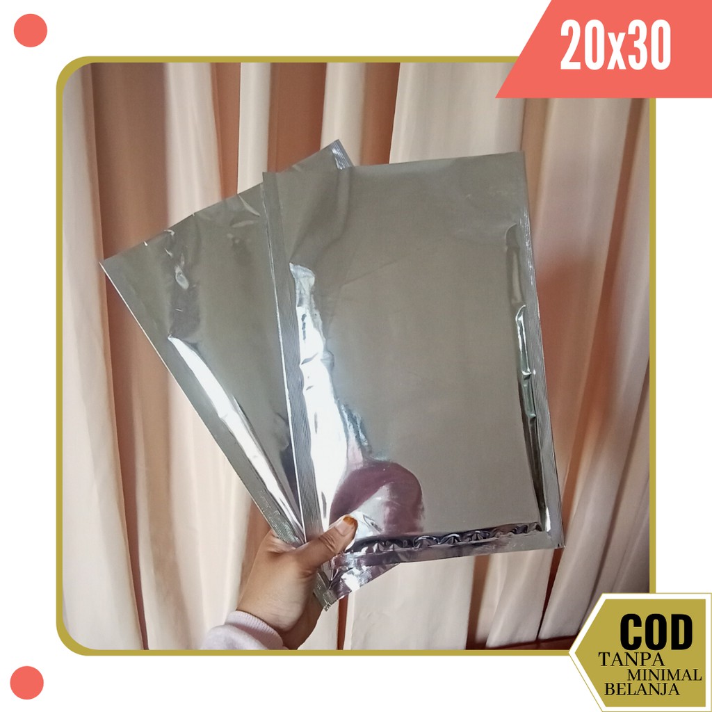 ALUMUNIUM FOIL 20 X 30 / ALUMINIUM FOIL FOR SACHET / JUAL KEMASAN SACHET SURABAYA