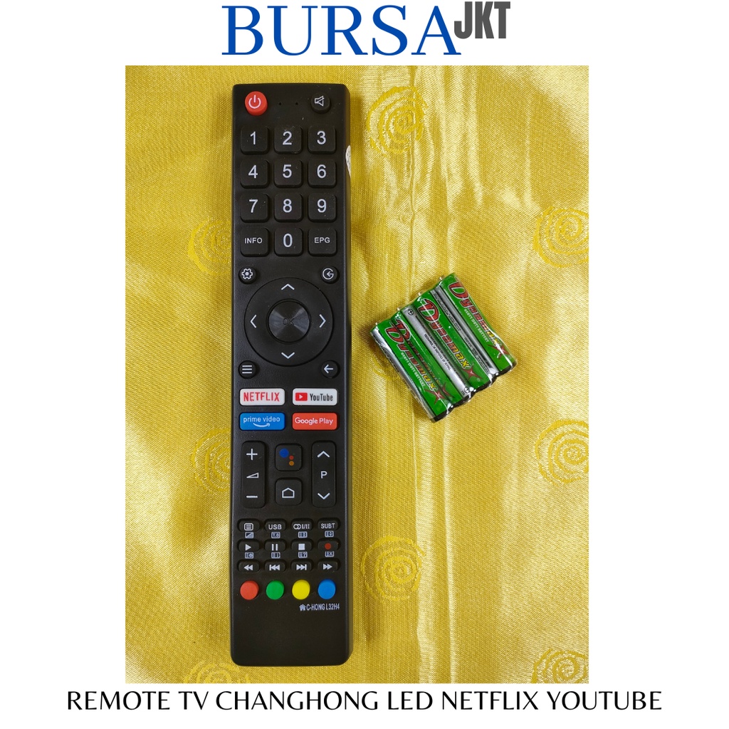 REMOTE TV CHANGHONG SMART TV ANDROID YOUTUBE NETFLIX USB L32H4 L40H4 L32G3 LED