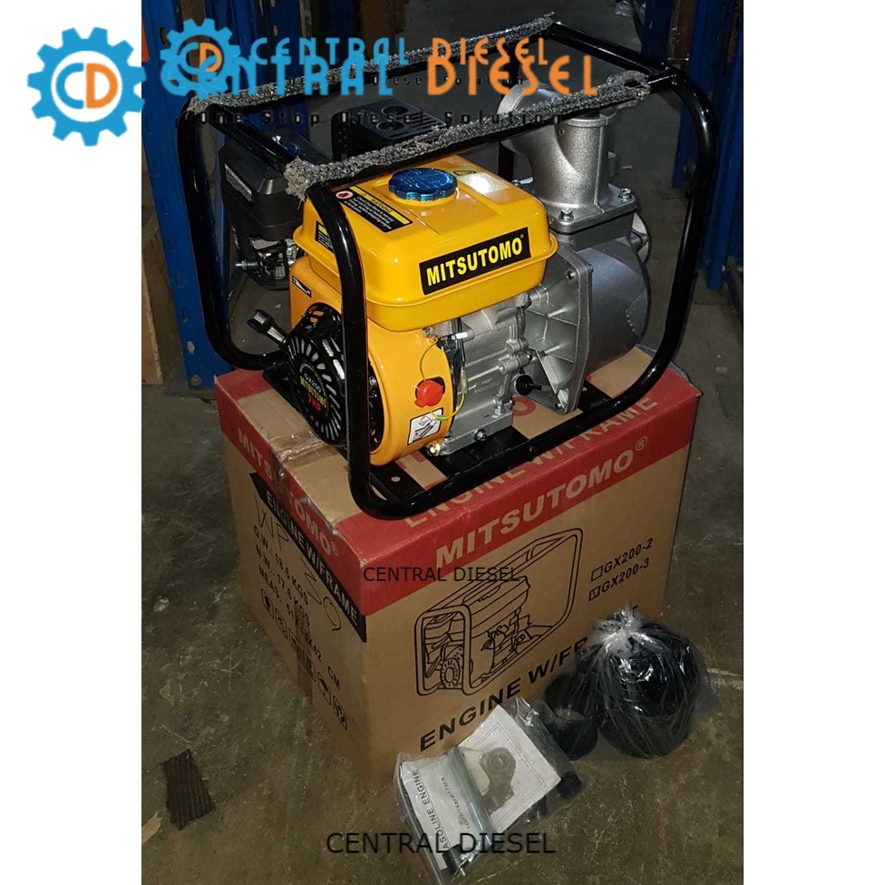 Waterpump/ Mesin pompa air bensin/ Mesin irigasi sawah Mitsutomo 3 inch