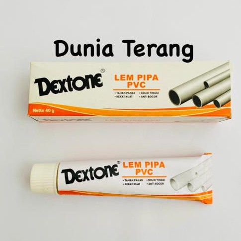 Lem Pipa Pvc DEXTONE - Lem Paralon Tube 40gr - Lem PVC Lem Fitting Lem Pipa Plastik Lem Pralon
