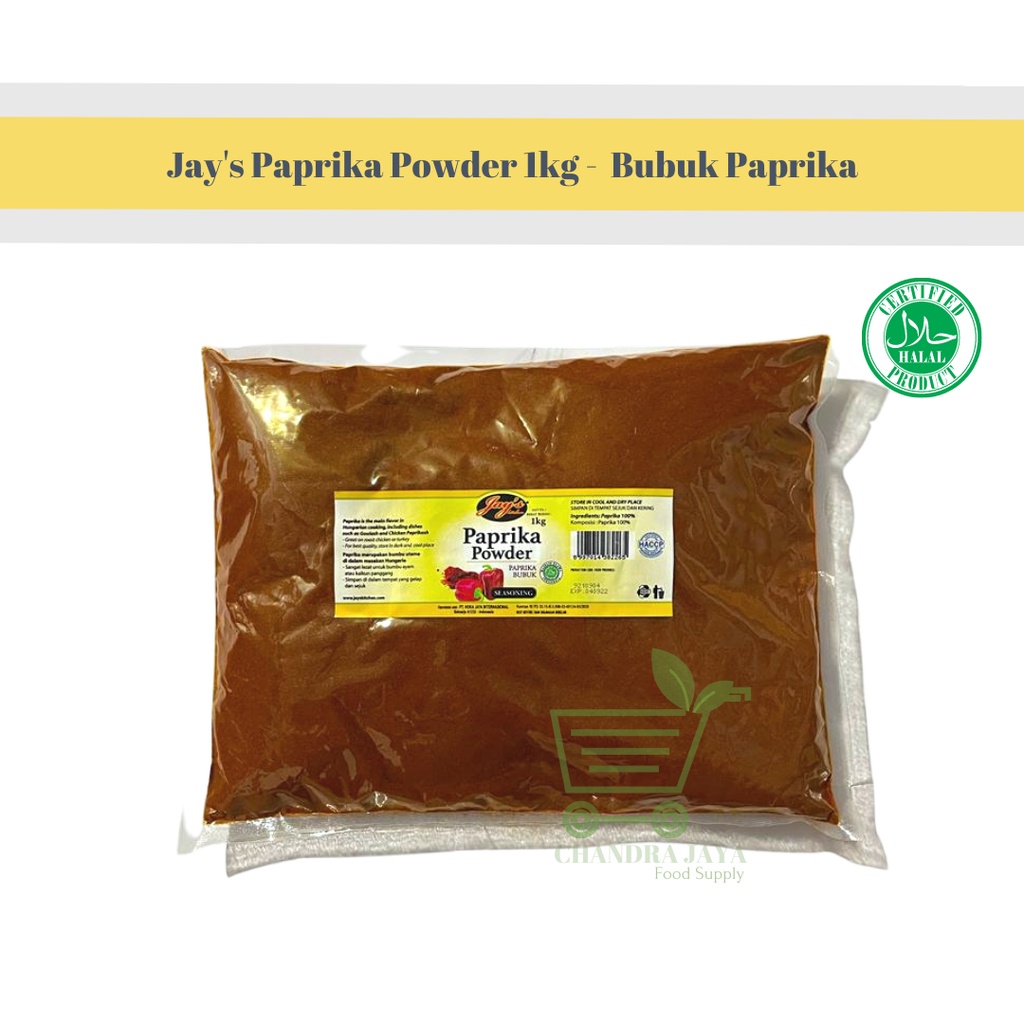 

Jay's Paprika Powder 1kg - Paprika Bubuk