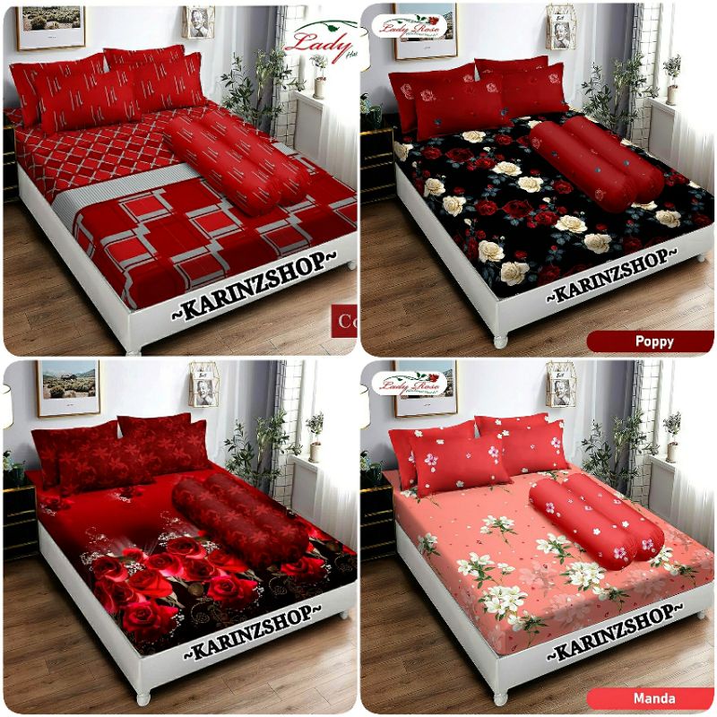 Sprei Lady Rose B2 COLORADO/POPPY/MANDA/AURELIA (Uk. King 180x200 Nomer 1/Queen 160x200 Nomer 2)