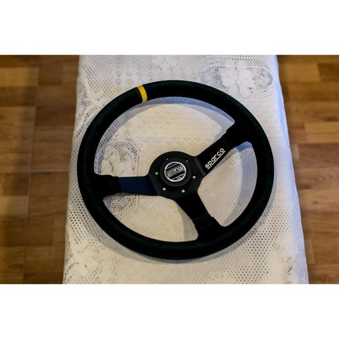 Sparco Steering Wheel/Stir Mobil Sued Untuk Harian Dan Balap