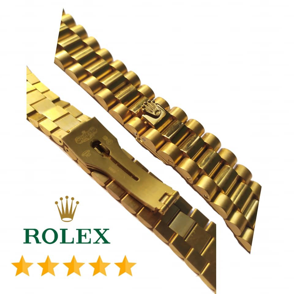 Rantai Strap Tali jam tangan watch Rolex President Gold