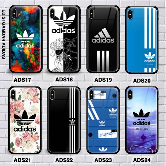 CUSTOM CASE ADIDAS SAMSUNG J4 2018/J6 2018/J8 2018/S7/S7 EDGE/S8/S8 PLUS/S9/S9 PLUS/S10 GLASS CASE