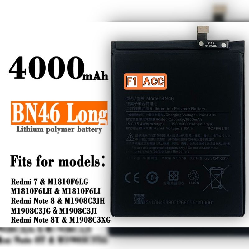 Baterai Xiaomi Redmi Note 8 Redmi 7 BN46 Original Baterai xiaomi Bn46 Redmi 7 Redmi Note 8 Original