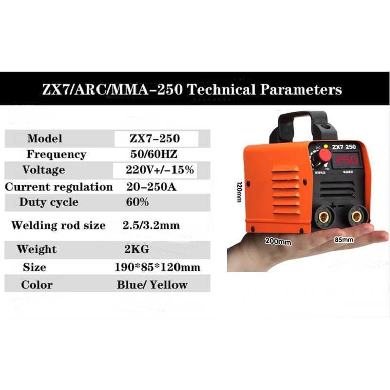 LEANOLOG Alat Mesin Las Mini Welding Machine 250 AMP - ZX7-250