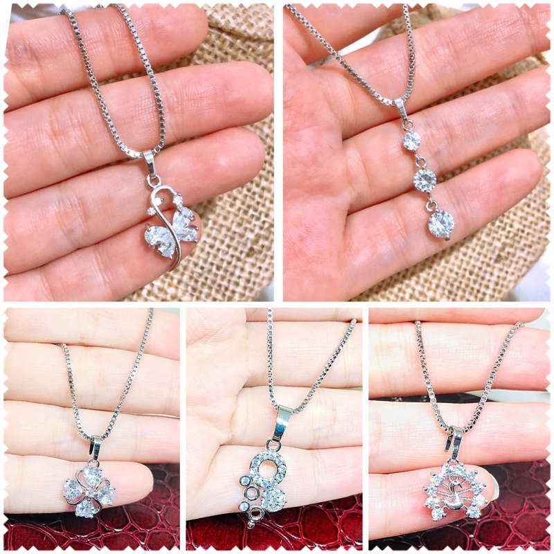 Kalung liontin permata silver Dewasa Xuping