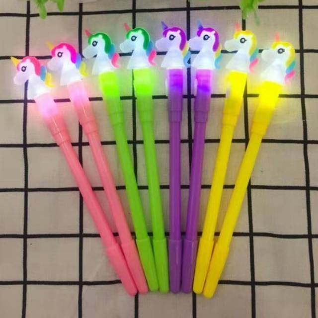 

Pulpen Gel Lampu Unicorn melek / fancy / atk / alat tulis