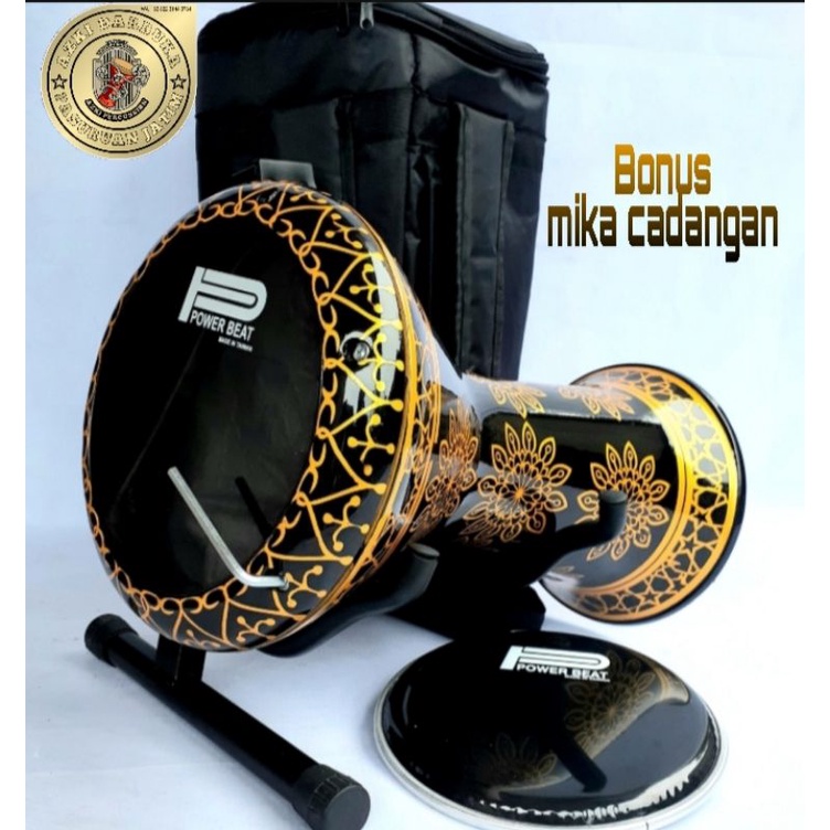 DARBUKA MOTIF 8INC + TAS + KUNCI L ( GRATIS REQUES  NAMA)