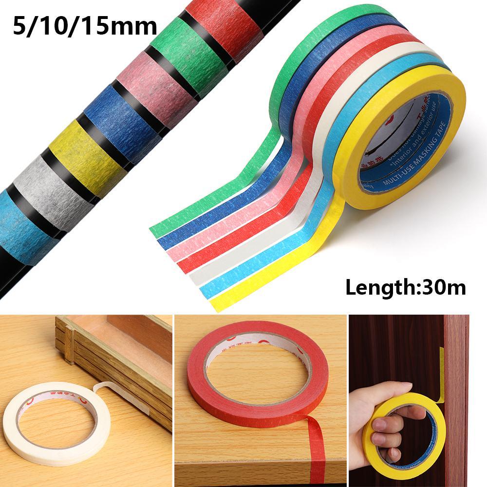 Wonder 1PC Selotip Masking Tape Tahan Panas Untuk DIY Melukis / Dekorasi Mobil