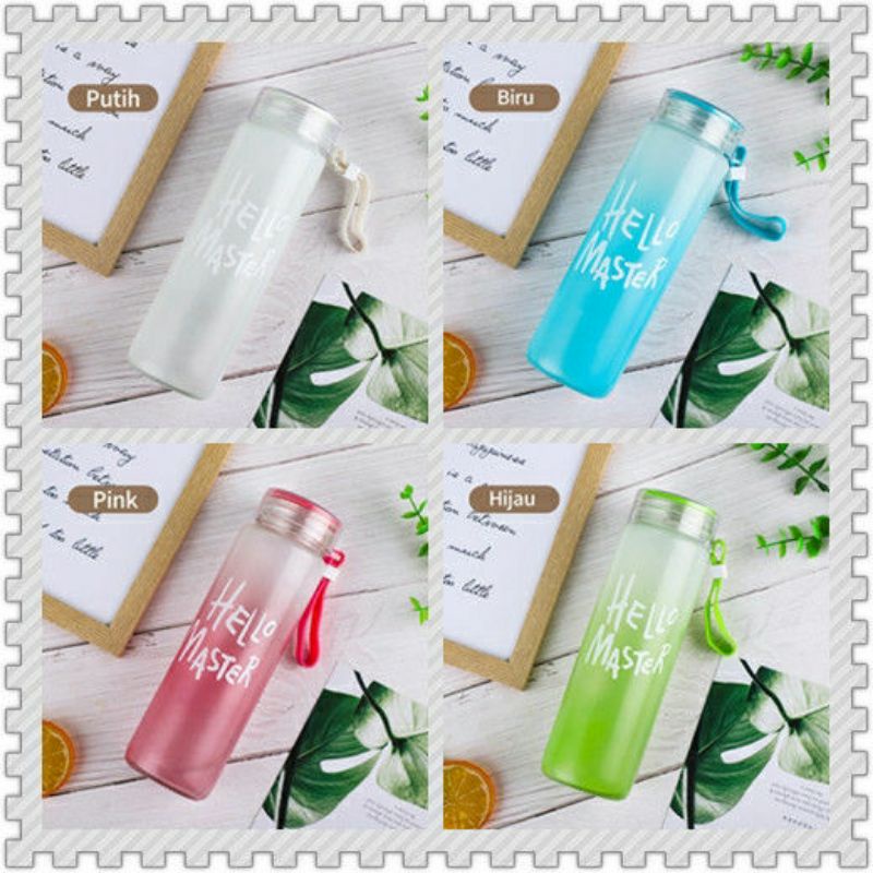 Jual Botol Minum Kaca Hello Master Shopee Indonesia