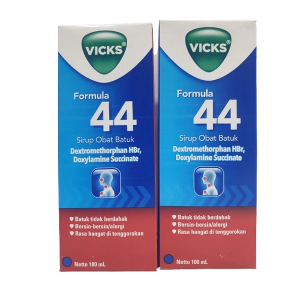 VICKS FORMULA 44 SIRUP OBAT BATUK KERING DEWASA