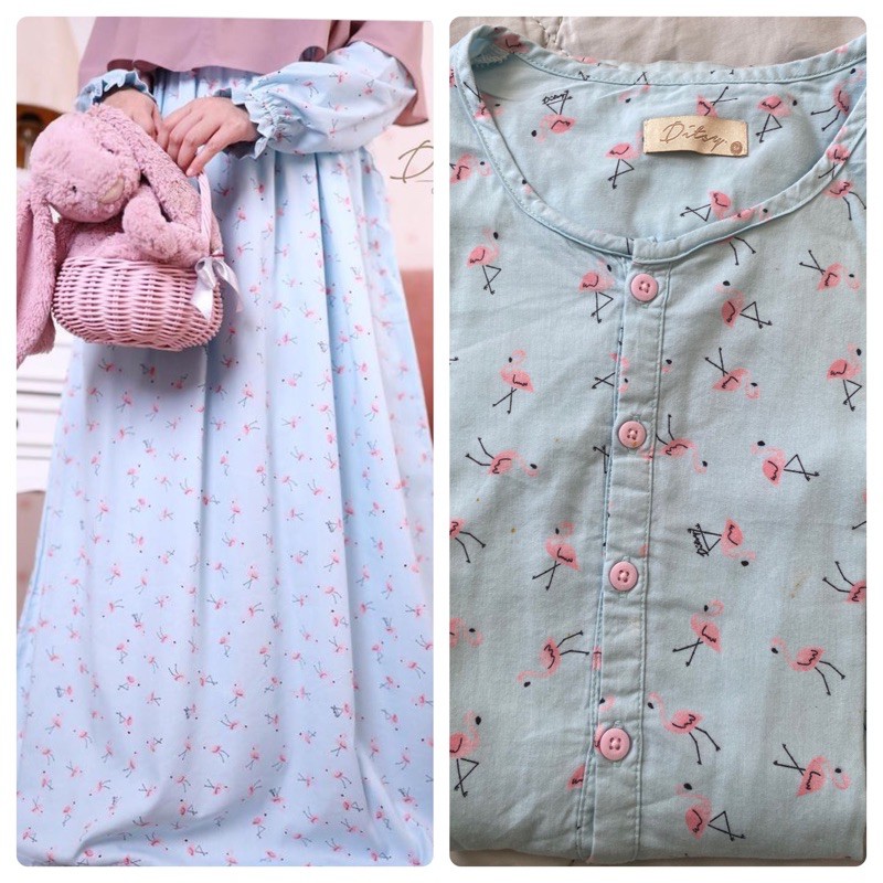 preloved ditsy flamingo