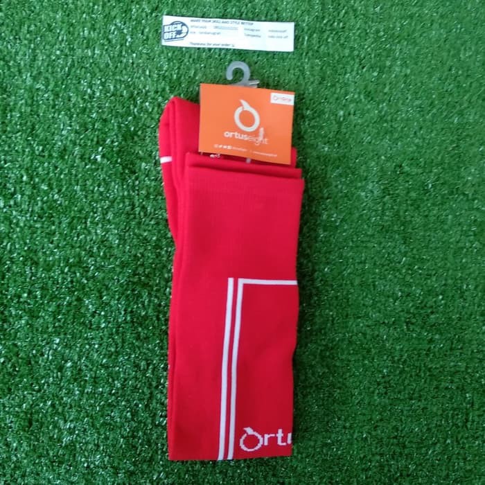 KAOS KAKI FUTSAL / BOLA ORTUSEIGHT HELIOS FB SOCKS  - RED/WHITE