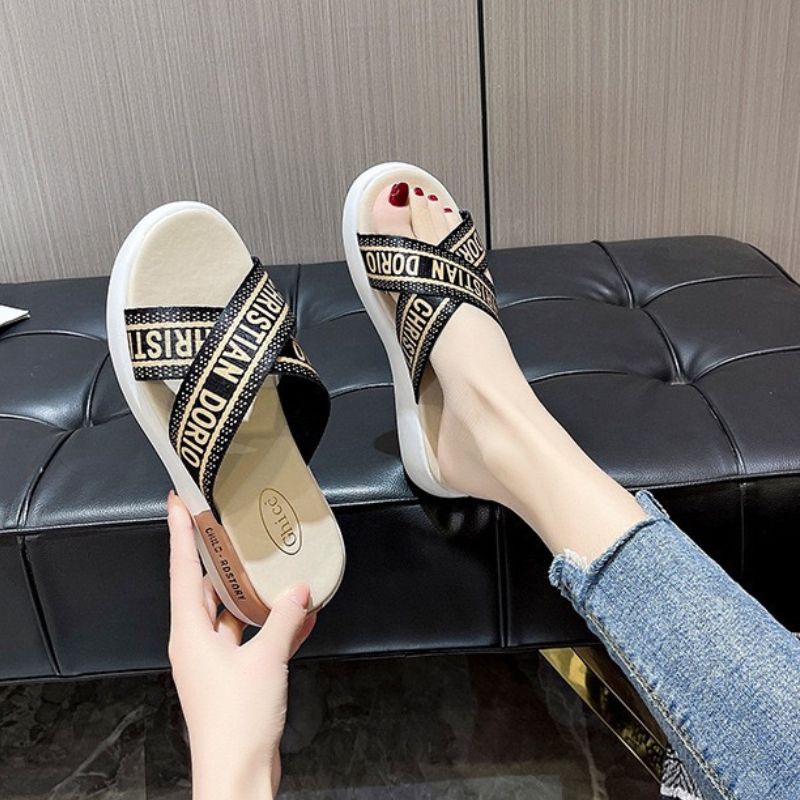 20456 Sandal Flat Wanita Import Sendal Korea Fashion