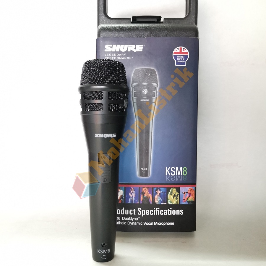 Microphone Mic Kabel Shure KSM 8 KSM8 Dynamic Vocal Mic Karaoke