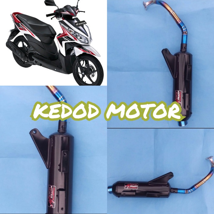 Knalpot Bobokan Tsukigi Leheran Pelangi Stainles Vario Techno Lama