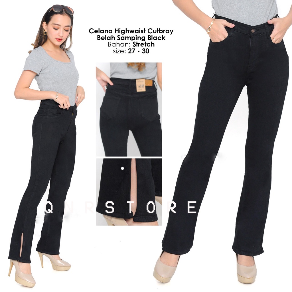 GS-Celana Jeans Cutbray Mediva Slit -Jeans Streetch Premium Quality