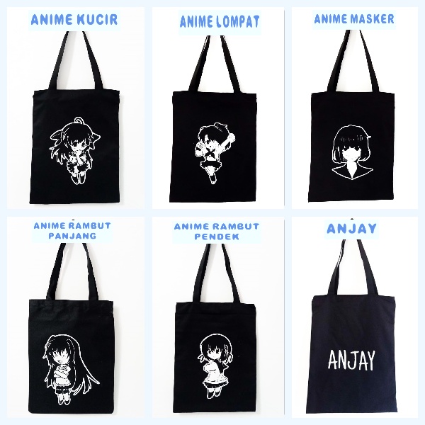 TOTEBAG DRILL PREMIUM (ada resleting) KPop bahan drill halus premium