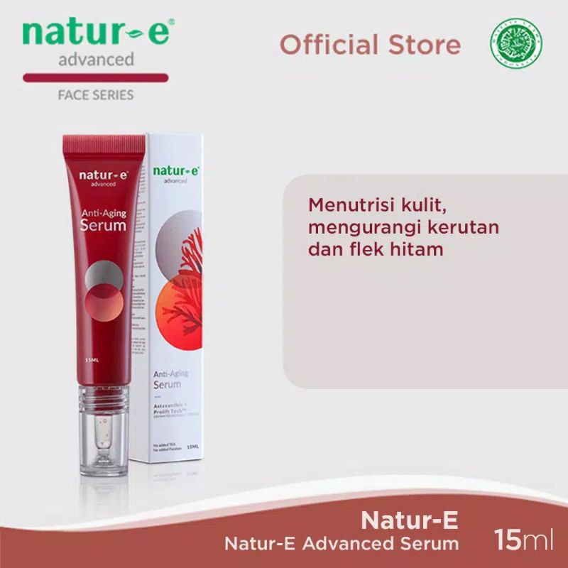Natur-E advanced anti aging serum, serum natur e untuk menghilangkan flek hitam kerutan dan mencerah