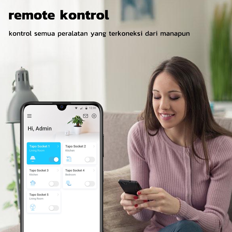 Kadonio WiFi Smart Plug Socket 16A Stop Kontak Colokan stop kontak timer