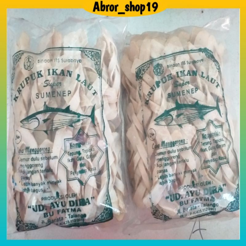 

Kerupuk Ikan Kepang 500 Gram Kerupuk Ikan Premium Mentah Khas Madura Gurih Nampol
