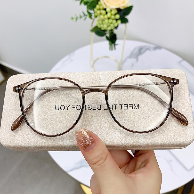 Kacamata Photocromic Metal Bentuk Bulat Bahan /Wanita Pria Fotocromic Kacamata Anti Radiasi Komputer Anti Sinar Matahari Blueray Silau Potocromic Fashion Kaca Mata Versatile Optik Glasses ANTOP