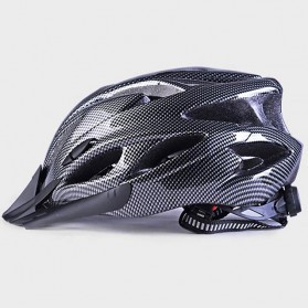 Helm Sepeda Bicycle Road Bike Helmet EPS Foam PVC Shell - Black carbon