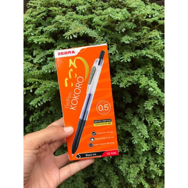 

PULPEN ZEBRA KOKORO GEL 0.5mm HITAM 1 PACK