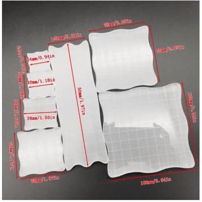 Alas Stempel Transparan - 7 Shape Acrylic Stamp Block (1pc)