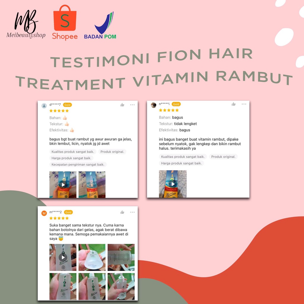 FION Hair Treatment / FION Vitamin Rambut 135ml