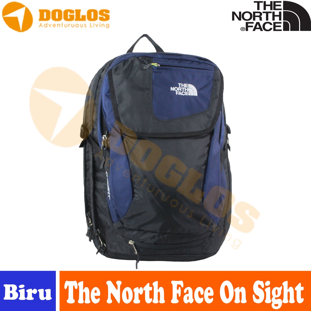 Daypack The North Face On Sight Traveling Outdoor Work Ransel Biru