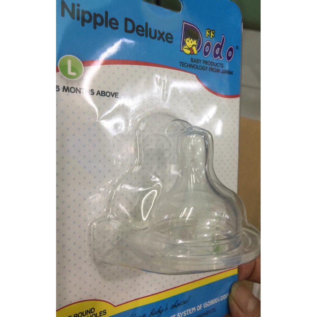 Hemat Dodo Silicone Nipple Deluxe Wide Neck L / Dot Botol Wide Neck L Trendi