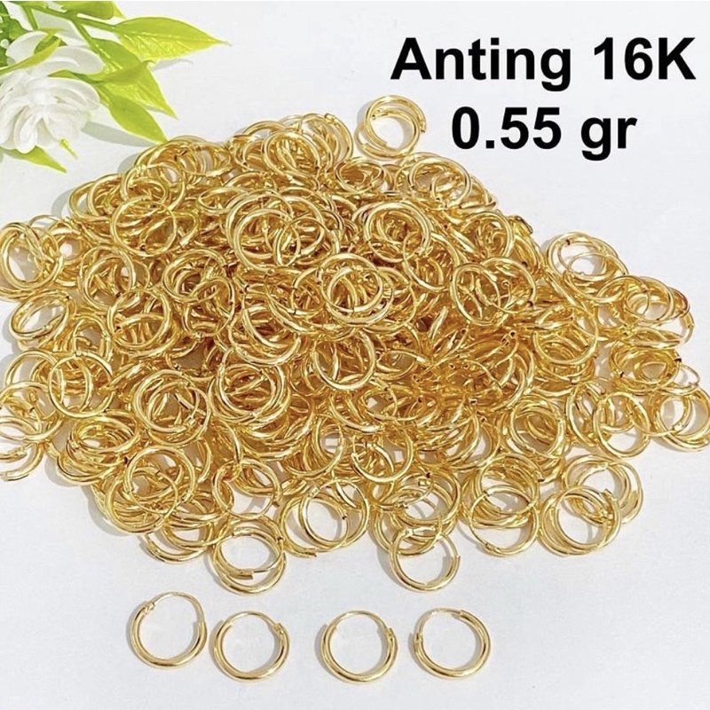 Anting Emas Anak Bayi Newborn Balita Bulat Kadar 700