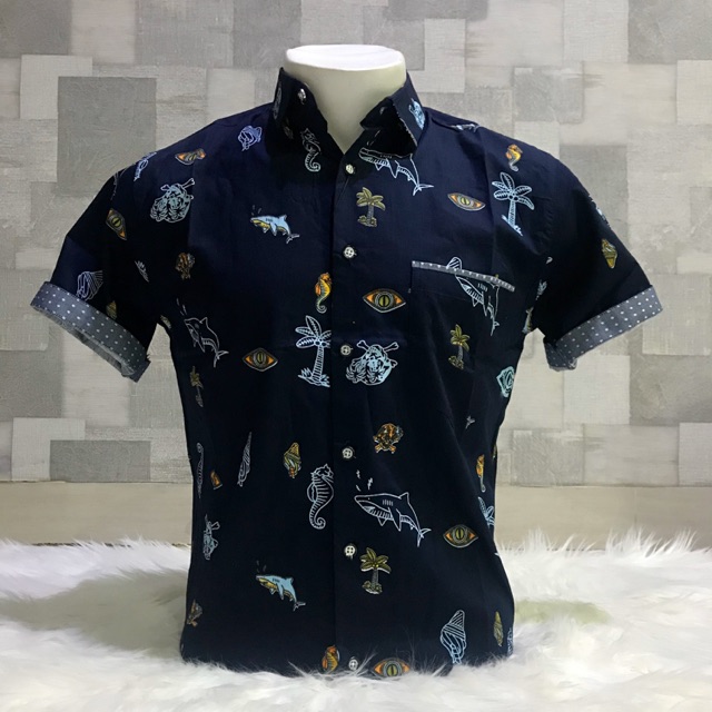Kemeja Motif KARTUN CASUAL | Pria