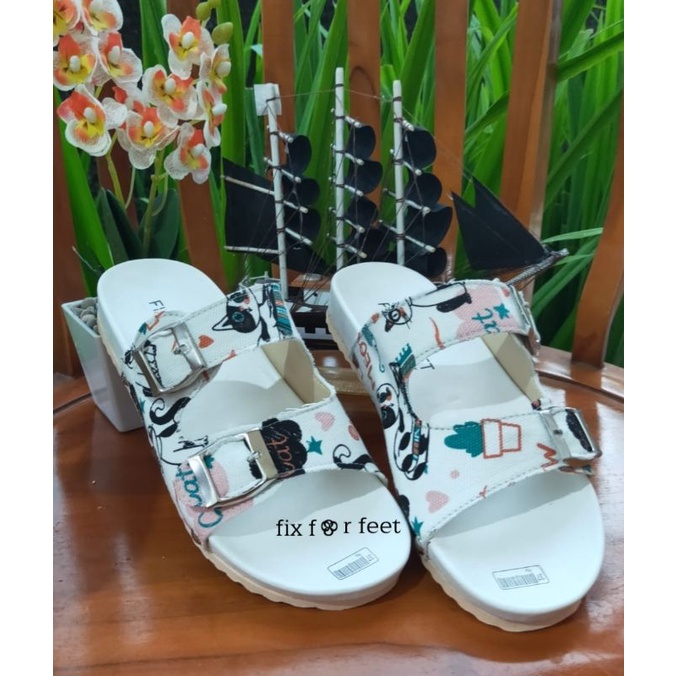 Fahrie shoes sendal flat wanita kokop ban dua gesper fh-50