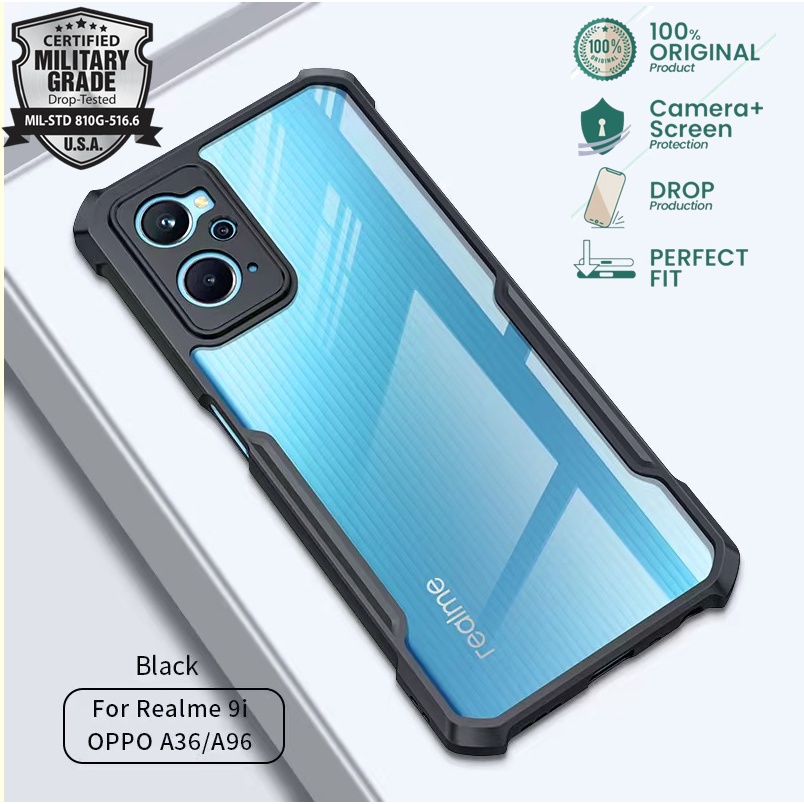 Case Realme 9i Armor Beatle Bumper Airbag Transparan Clear