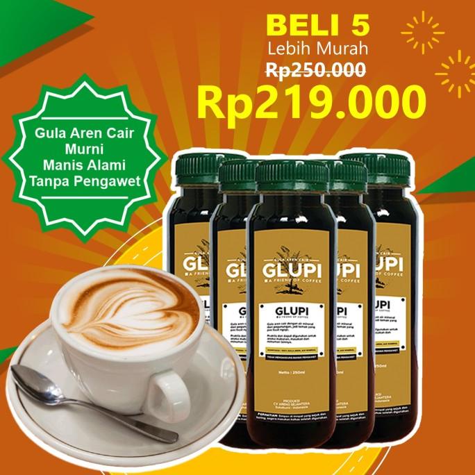 

BROWN SUGAR GULA AREN CAIR MURNI UNTUK BOBA [PAKET 5 BOTOL GLUPI] CD364512ZX