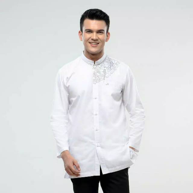 Kemko rabbani - baju koko putih - kemko anka blg - baju koko putih- koko lengan panjang putih - kemk