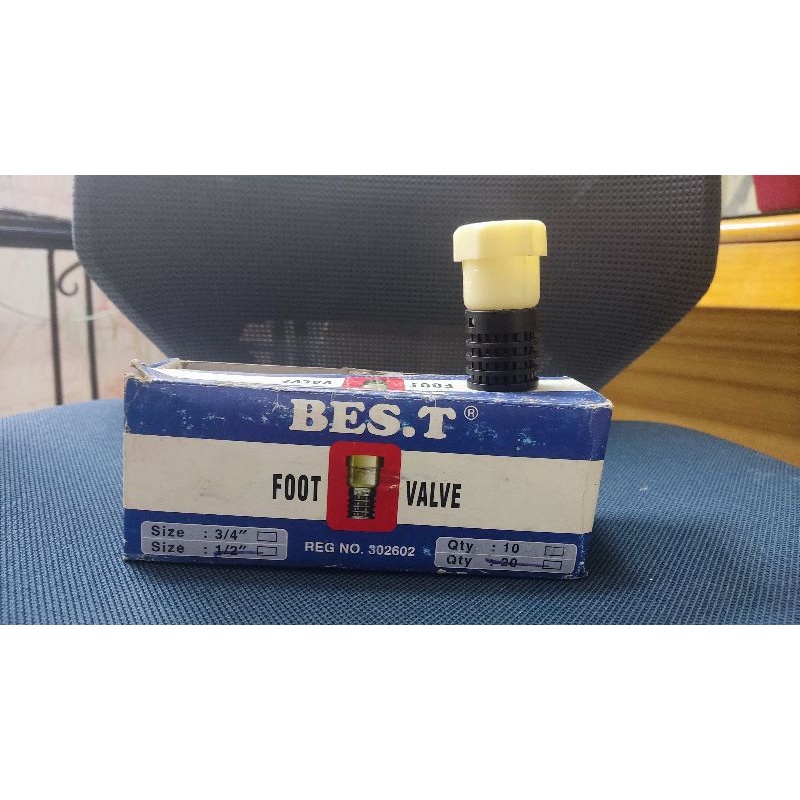 BEST Foot Klep Foot Valve dan Klep PVC Saringan Pipa 1/2" 3/4" inch