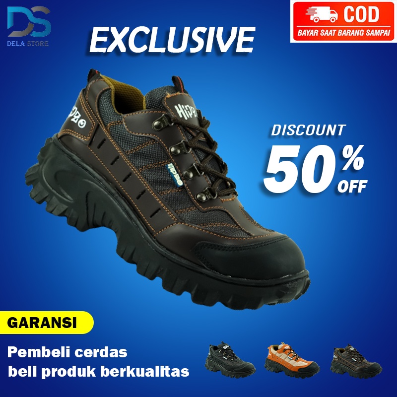Sepatu Pria Safety Sepatu Sepatu Pria Terbaru Tracking Original Import Sepatu Kerja Riding HIPZO M 5